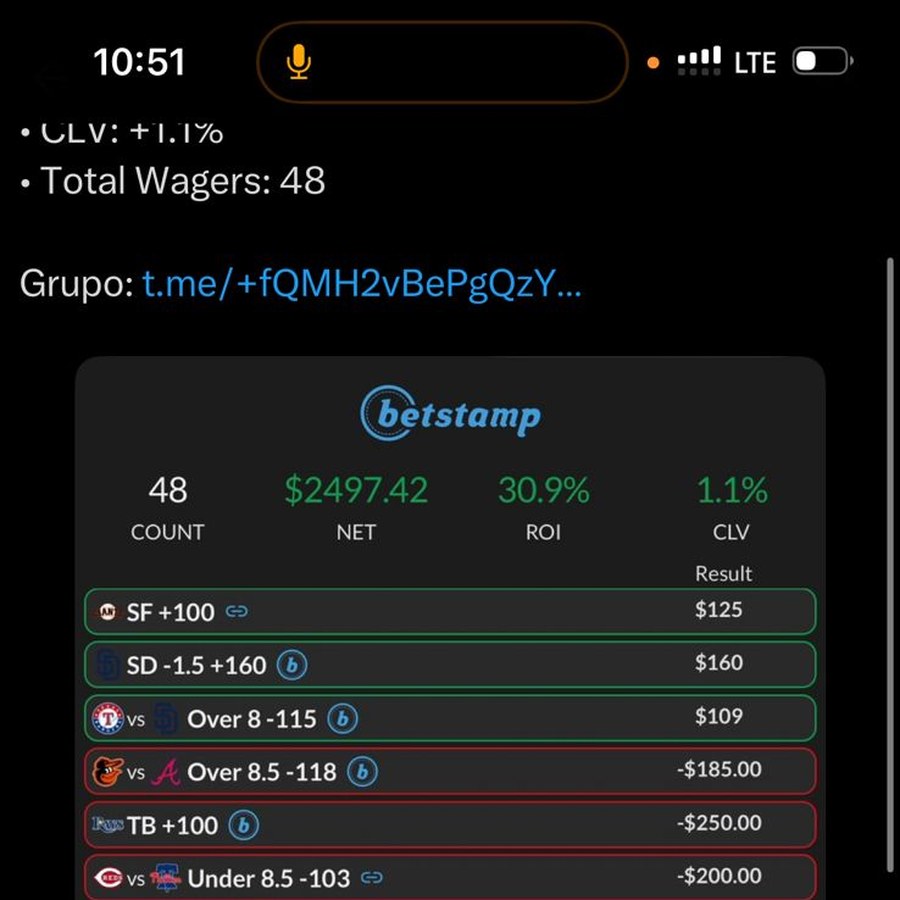 BetStamp — tracker completo